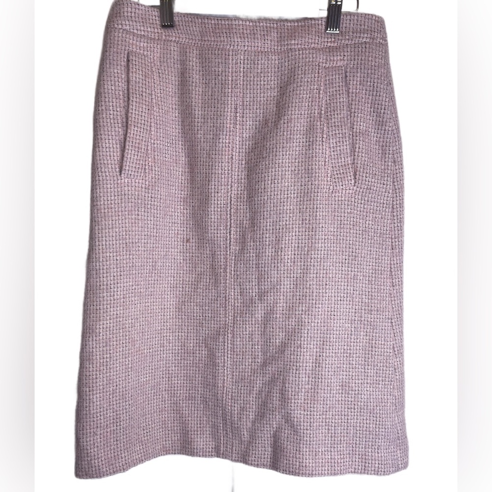 French Connection Wool Blend Skirt Women’s Size 2 Pink Alpaca Mohair